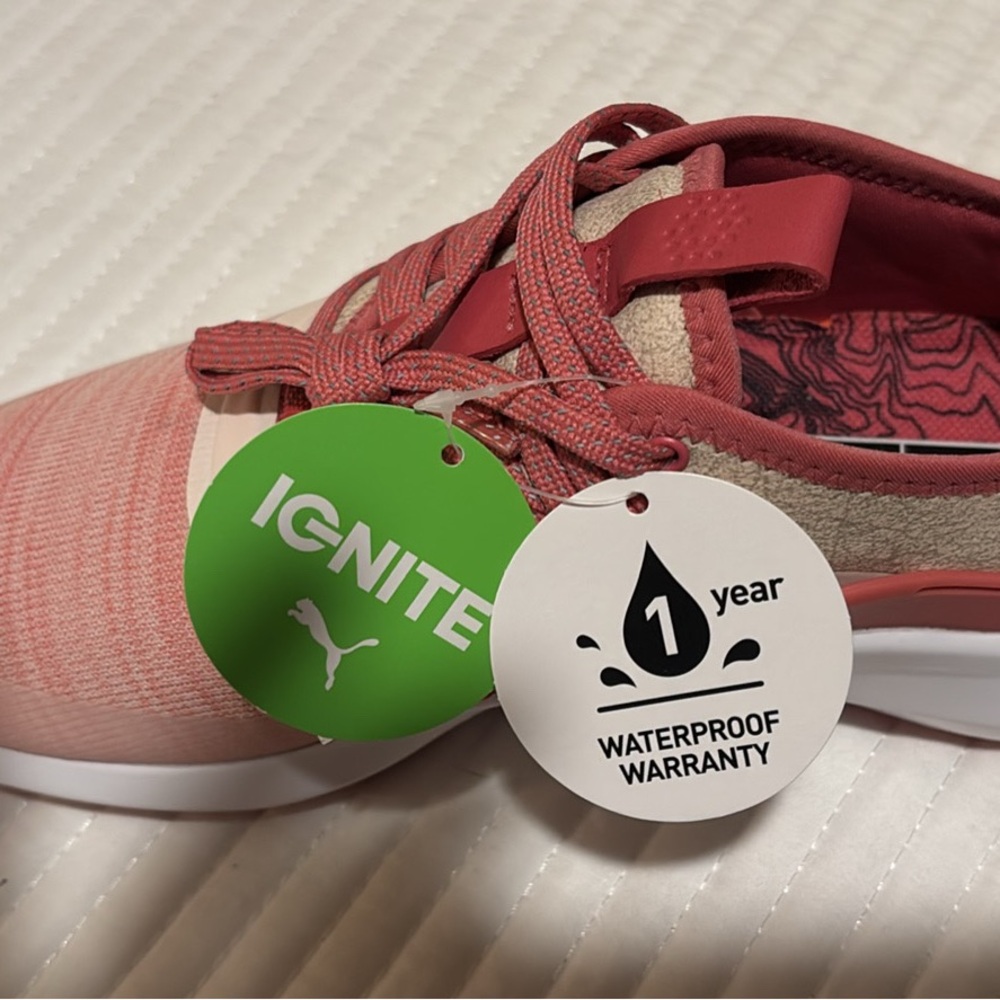 Puma Women's Coral/Mauve Ignite Golf Shoes - Picture 2 of 5